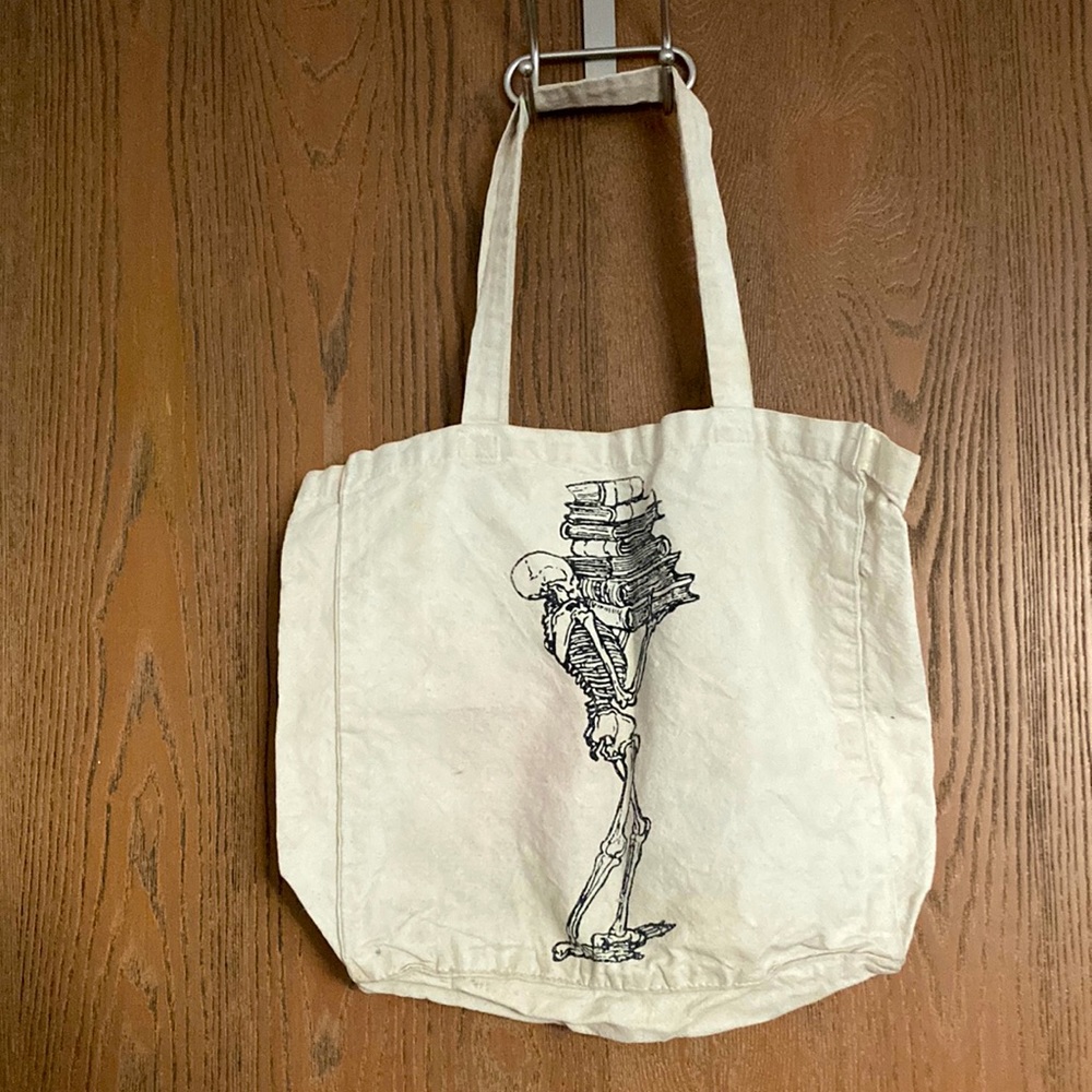 Skeleton Canvas Tote Bag